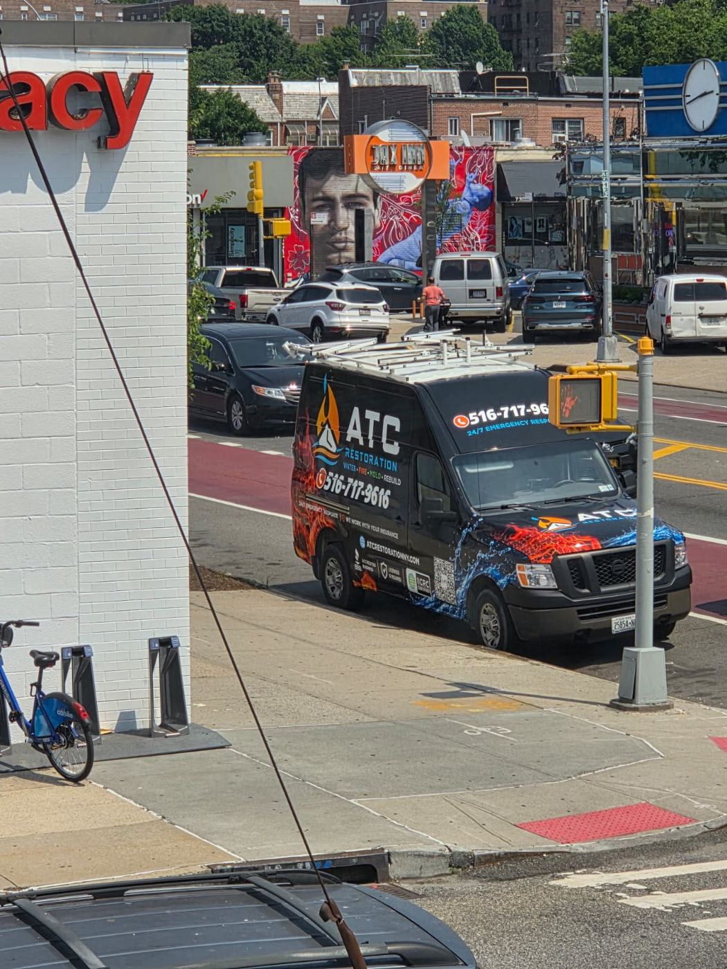ATC Restoration emergency response van in Queens